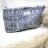 Pochette zippée Eulalia - bleu calanque